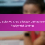 LED Bulbs vs. CFLs: Lifespan Comparison in Residential Settings