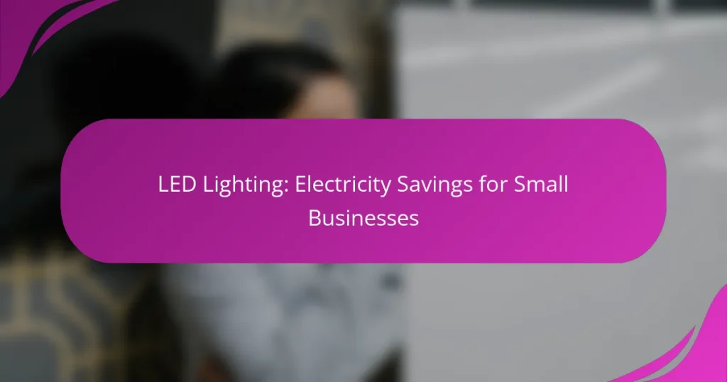 LED Lighting: Electricity Savings for Small Businesses