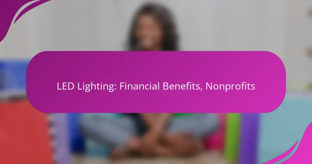 LED Lighting: Financial Benefits, Nonprofits