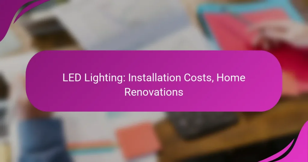 LED Lighting: Installation Costs, Home Renovations