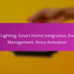 LED Lighting: Smart Home Integration, Energy Management, Voice Activation