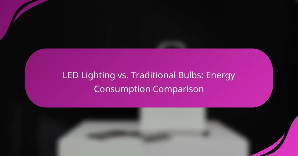 LED Lighting vs. Traditional Bulbs: Energy Consumption Comparison