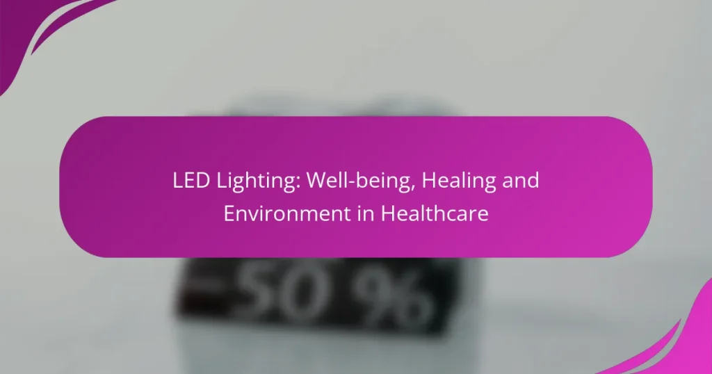 LED Lighting: Well-being, Healing and Environment in Healthcare