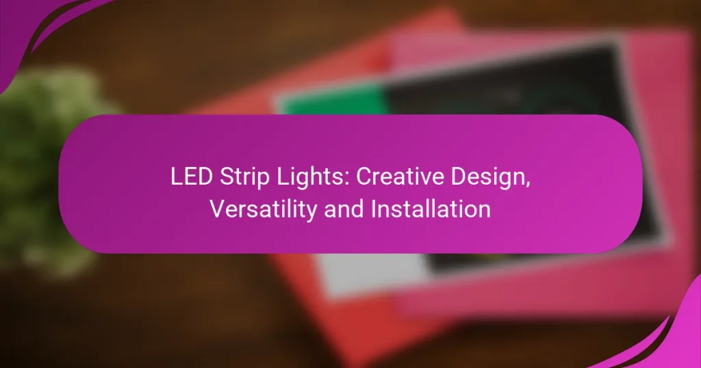 LED Strip Lights: Creative Design, Versatility and Installation
